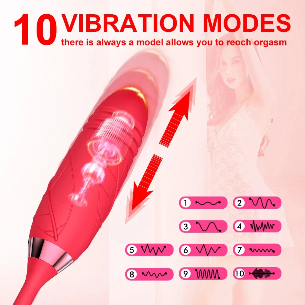 10 Speed Vibrating Clit Sucking Vibrator