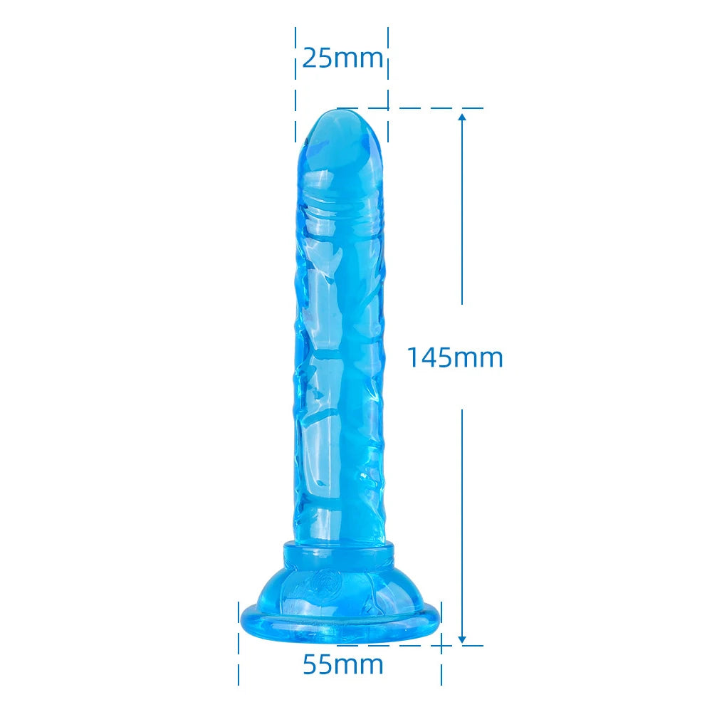 Realistic Dildo With Suction Cup Jelly Dildos