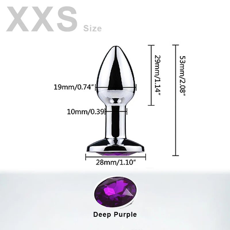 Metal Round Anal Dilator Sex Toys