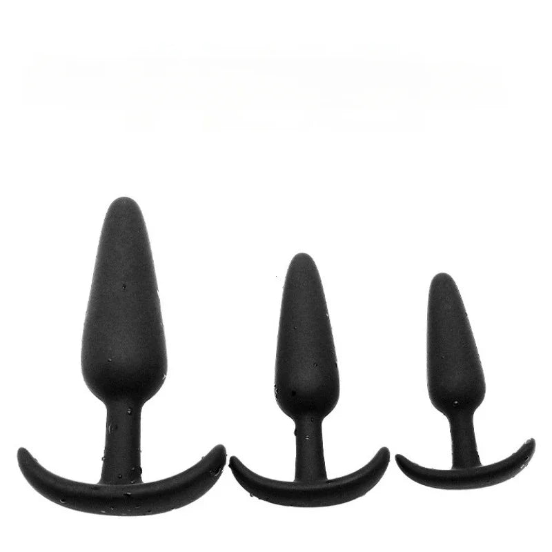 3 Sizes 100% Soft Silicone Adult Plug