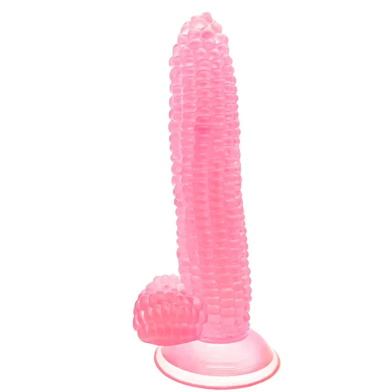 Transparent Colored Suction Cup Dildo