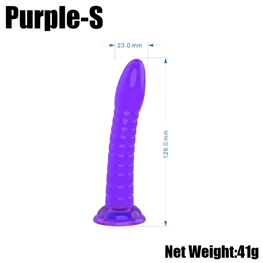 3 Sizes Jelly Dildo