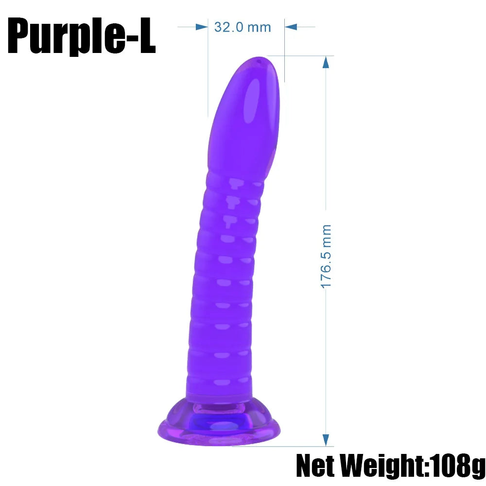 3 Sizes Jelly Dildo