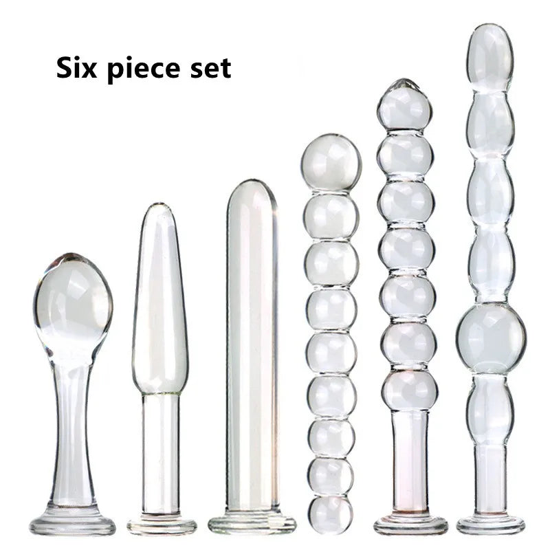 Small glass Anal Plug