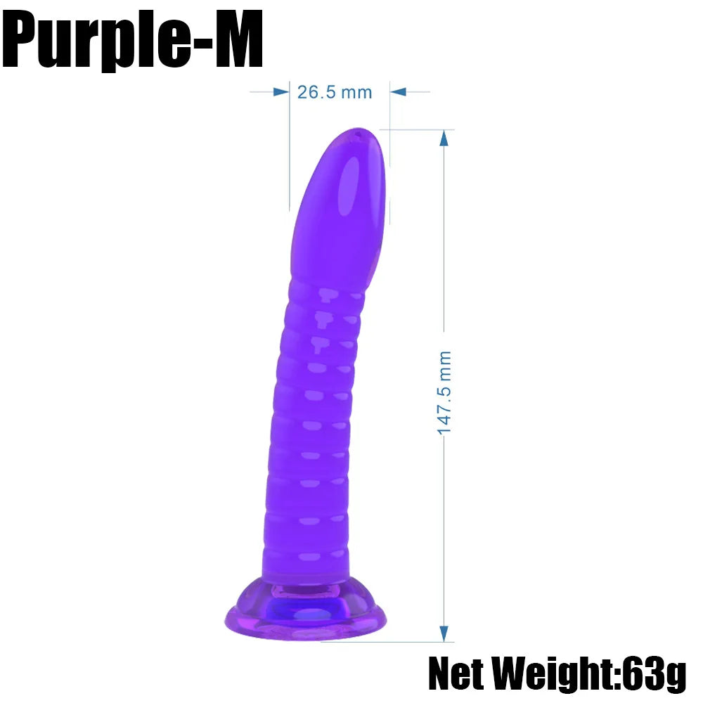 3 Sizes Jelly Dildo