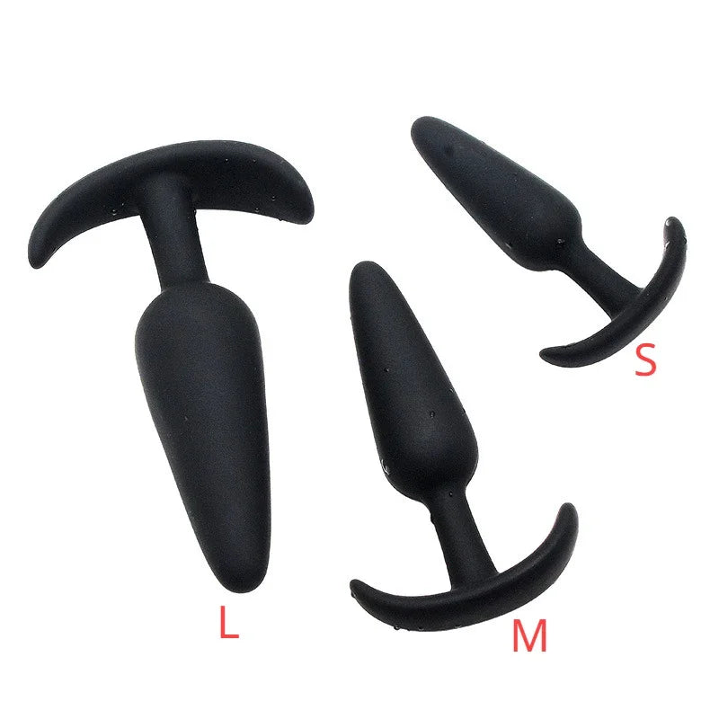 3 Sizes 100% Soft Silicone Adult Plug