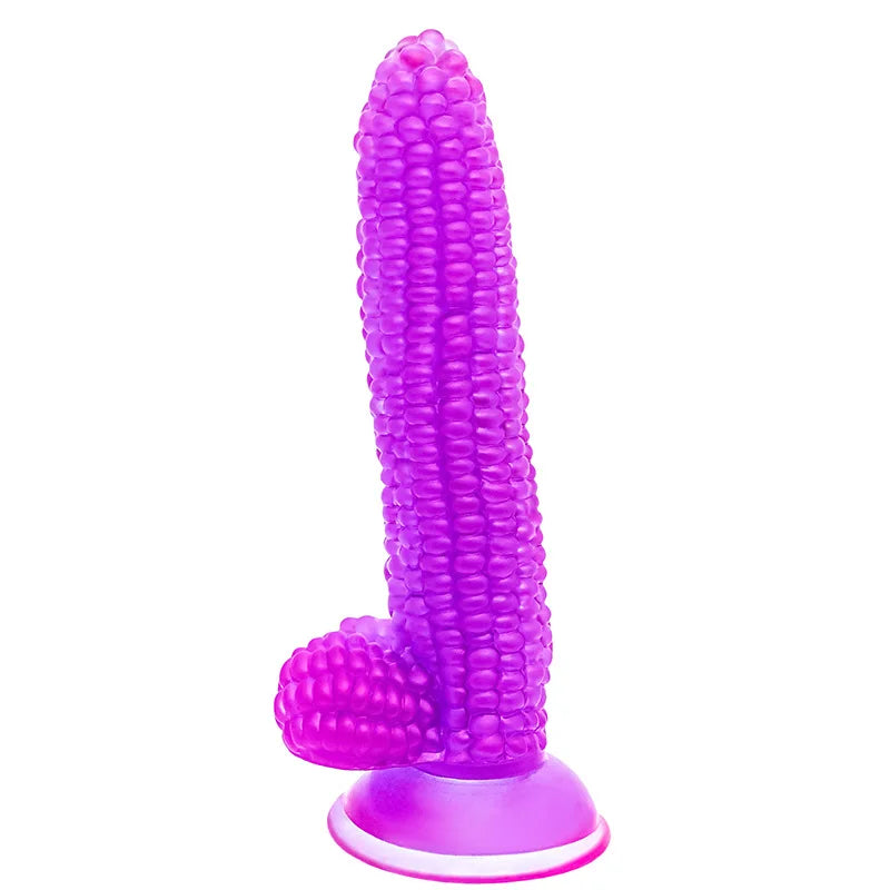 Transparent Colored Suction Cup Dildo