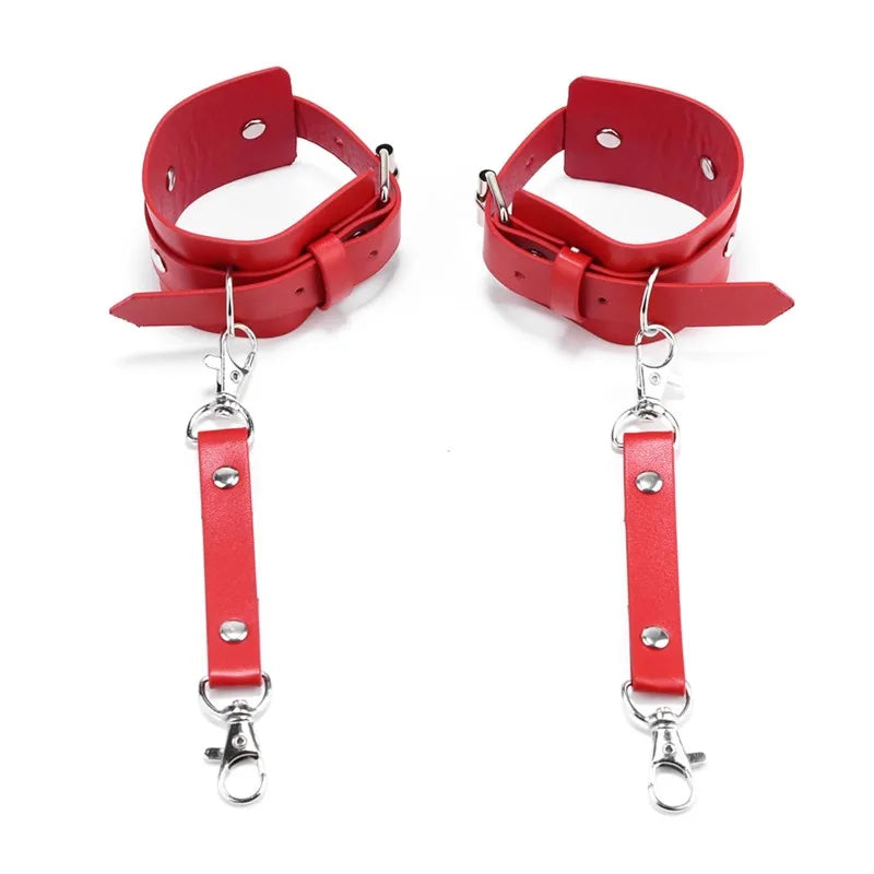 PU Leather Body Harness Cuffs