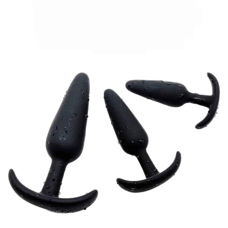 3 Sizes 100% Soft Silicone Adult Plug