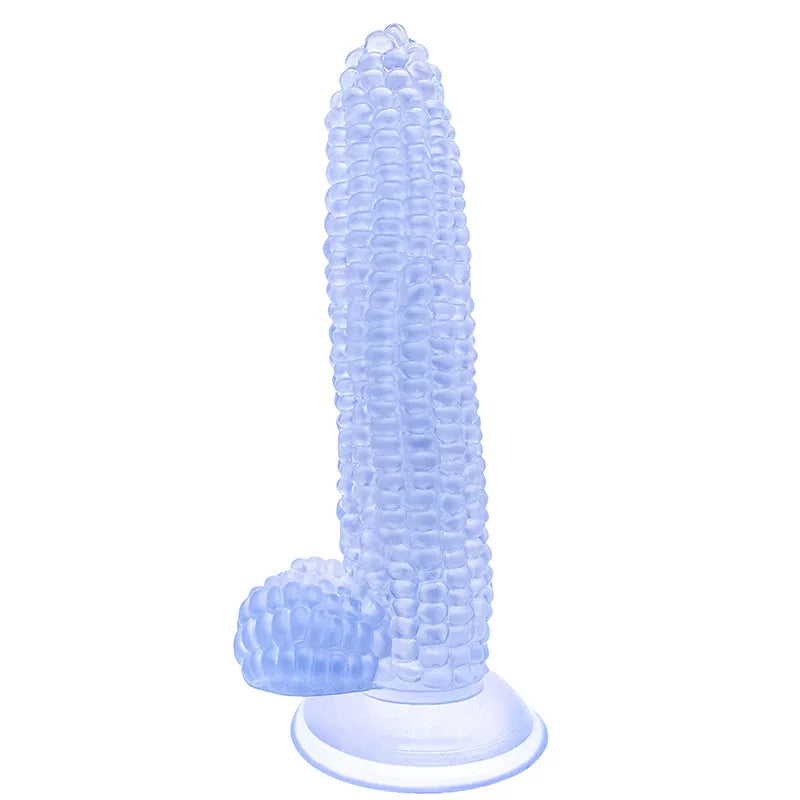 Transparent Colored Suction Cup Dildo